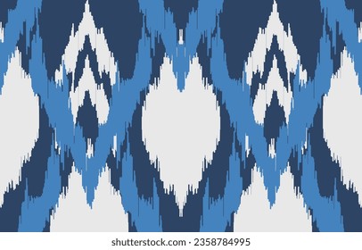Ethnic abstract ikat art. Aztec ornament print. geometric ethnic pattern seamless  color oriental.  Design for background ,curtain, carpet, wallpaper, clothing, wrapping, Batik, vector illustration.