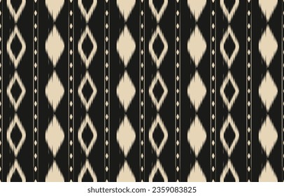 Ethnic abstract ikat art. Aztec ornament print. geometric ethnic pattern seamless  color oriental.  Design for background ,curtain, carpet, wallpaper, clothing, wrapping, Batik, vector illustration.