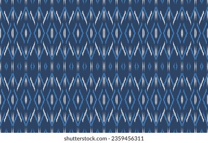 Ethnic abstract ikat art. Aztec ornament print. geometric ethnic pattern seamless  color oriental.  Design for background ,curtain, carpet, wallpaper, clothing, wrapping, Batik, vector illustration.