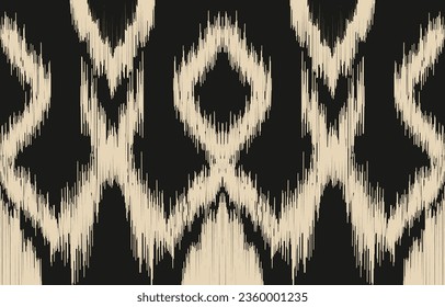Ethnic abstract ikat art. Aztec ornament print. geometric ethnic pattern seamless  color oriental.  Design for background ,curtain, carpet, wallpaper, clothing, wrapping, Batik, vector illustration.