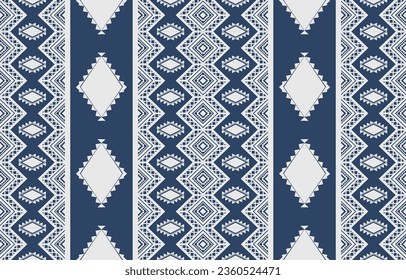 Ethnic abstract ikat art. Aztec ornament print. geometric ethnic pattern seamless  color oriental.  Design for background ,curtain, carpet, wallpaper, clothing, wrapping, Batik, vector illustration.