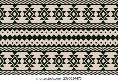 Ethnic abstract ikat art. Aztec ornament print. geometric ethnic pattern seamless  color oriental.  Design for background ,curtain, carpet, wallpaper, clothing, wrapping, Batik, vector illustration.