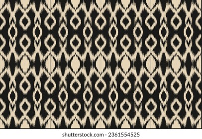 Ethnic abstract ikat art. Aztec ornament print. geometric ethnic pattern seamless  color oriental.  Design for background ,curtain, carpet, wallpaper, clothing, wrapping, Batik, vector illustration.