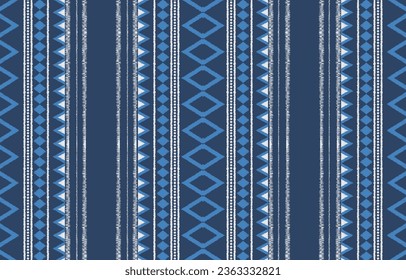 Ethnic abstract ikat art. Aztec ornament print. geometric ethnic pattern seamless  color oriental.  Design for background ,curtain, carpet, wallpaper, clothing, wrapping, Batik, vector illustration.