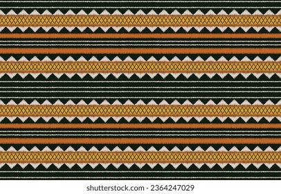 Ethnic abstract ikat art. Aztec ornament print. geometric ethnic pattern seamless  color oriental.  Design for background ,curtain, carpet, wallpaper, clothing, wrapping, Batik, vector illustration.