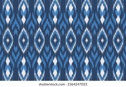 Ethnic abstract ikat art. Aztec ornament print. geometric ethnic pattern seamless  color oriental.  Design for background ,curtain, carpet, wallpaper, clothing, wrapping, Batik, vector illustration.