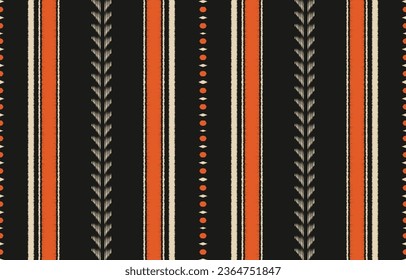 Ethnic abstract ikat art. Aztec ornament print. geometric ethnic pattern seamless  color oriental.  Design for background ,curtain, carpet, wallpaper, clothing, wrapping, Batik, vector illustration.