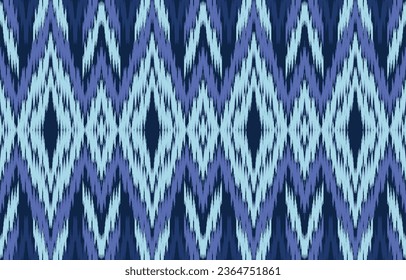 Ethnic abstract ikat art. Aztec ornament print. geometric ethnic pattern seamless  color oriental.  Design for background ,curtain, carpet, wallpaper, clothing, wrapping, Batik, vector illustration.