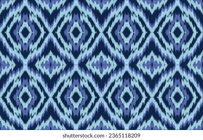 Ethnic abstract ikat art. Aztec ornament print. geometric ethnic pattern seamless  color oriental.  Design for background ,curtain, carpet, wallpaper, clothing, wrapping, Batik, vector illustration.