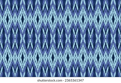 Ethnic abstract ikat art. Aztec ornament print. geometric ethnic pattern seamless  color oriental.  Design for background ,curtain, carpet, wallpaper, clothing, wrapping, Batik, vector illustration.