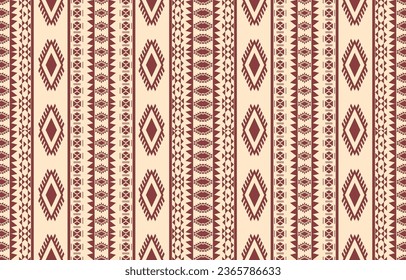 Ethnic abstract ikat art. Aztec ornament print. geometric ethnic pattern seamless  color oriental.  Design for background ,curtain, carpet, wallpaper, clothing, wrapping, Batik, vector illustration.