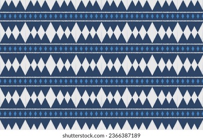 Ethnic abstract ikat art. Aztec ornament print. geometric ethnic pattern seamless  color oriental.  Design for background ,curtain, carpet, wallpaper, clothing, wrapping, Batik, vector illustration.