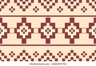 Ethnic abstract ikat art. Aztec ornament print. geometric ethnic pattern seamless  color oriental.  Design for background ,curtain, carpet, wallpaper, clothing, wrapping, Batik, vector illustration.