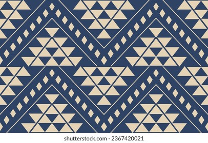 Ethnic abstract ikat art. Aztec ornament print. geometric ethnic pattern seamless  color oriental.  Design for background ,curtain, carpet, wallpaper, clothing, wrapping, Batik, vector illustration.