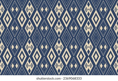 Ethnic abstract ikat art. Aztec ornament print. geometric ethnic pattern seamless  color oriental.  Design for background ,curtain, carpet, wallpaper, clothing, wrapping, Batik, vector illustration.