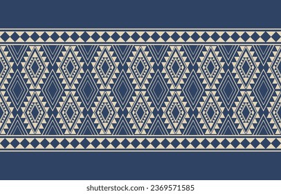 Ethnic abstract ikat art. Aztec ornament print. geometric ethnic pattern seamless  color oriental.  Design for background ,curtain, carpet, wallpaper, clothing, wrapping, Batik, vector illustration.