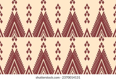 Ethnic abstract ikat art. Aztec ornament print. geometric ethnic pattern seamless  color oriental.  Design for background ,curtain, carpet, wallpaper, clothing, wrapping, Batik, vector illustration.