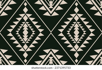 Ethnic abstract ikat art. Aztec ornament print. geometric ethnic pattern seamless  color oriental.  Design for background ,curtain, carpet, wallpaper, clothing, wrapping, Batik, vector illustration.