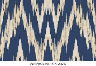 Ethnic abstract ikat art. Aztec ornament print. geometric ethnic pattern seamless  color oriental.  Design for background ,curtain, carpet, wallpaper, clothing, wrapping, Batik, vector illustration.