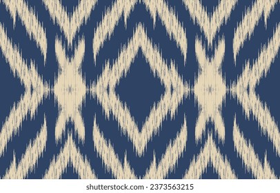 Ethnic abstract ikat art. Aztec ornament print. geometric ethnic pattern seamless  color oriental.  Design for background ,curtain, carpet, wallpaper, clothing, wrapping, Batik, vector illustration.