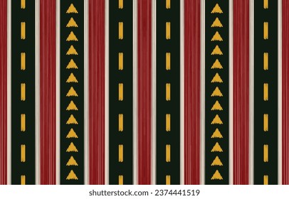 Ethnic abstract ikat art. Aztec ornament print. geometric ethnic pattern seamless  color oriental.  Design for background ,curtain, carpet, wallpaper, clothing, wrapping, Batik, vector illustration.