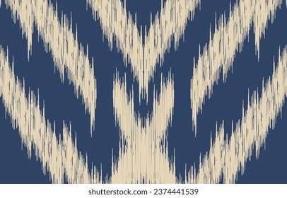 Ethnic abstract ikat art. Aztec ornament print. geometric ethnic pattern seamless  color oriental.  Design for background ,curtain, carpet, wallpaper, clothing, wrapping, Batik, vector illustration.