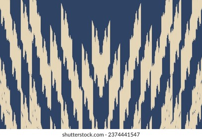 Ethnic abstract ikat art. Aztec ornament print. geometric ethnic pattern seamless  color oriental.  Design for background ,curtain, carpet, wallpaper, clothing, wrapping, Batik, vector illustration.