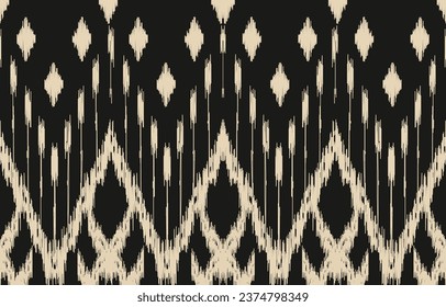 Ethnic abstract ikat art. Aztec ornament print. geometric ethnic pattern seamless  color oriental.  Design for background ,curtain, carpet, wallpaper, clothing, wrapping, Batik, vector illustration.