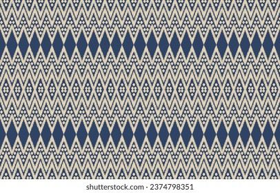 Ethnic abstract ikat art. Aztec ornament print. geometric ethnic pattern seamless  color oriental.  Design for background ,curtain, carpet, wallpaper, clothing, wrapping, Batik, vector illustration.