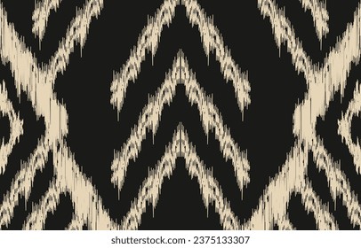 Ethnic abstract ikat art. Aztec ornament print. geometric ethnic pattern seamless  color oriental.  Design for background ,curtain, carpet, wallpaper, clothing, wrapping, Batik, vector illustration.