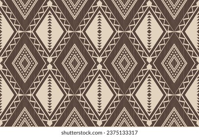 Ethnic abstract ikat art. Aztec ornament print. geometric ethnic pattern seamless  color oriental.  Design for background ,curtain, carpet, wallpaper, clothing, wrapping, Batik, vector illustration.