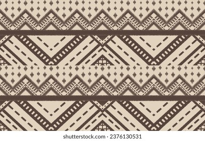Ethnic abstract ikat art. Aztec ornament print. geometric ethnic pattern seamless  color oriental.  Design for background ,curtain, carpet, wallpaper, clothing, wrapping, Batik, vector illustration.