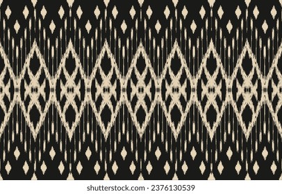 Ethnic abstract ikat art. Aztec ornament print. geometric ethnic pattern seamless  color oriental.  Design for background ,curtain, carpet, wallpaper, clothing, wrapping, Batik, vector illustration.