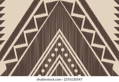 Ethnic abstract ikat art. Aztec ornament print. geometric ethnic pattern seamless  color oriental.  Design for background ,curtain, carpet, wallpaper, clothing, wrapping, Batik, vector illustration.