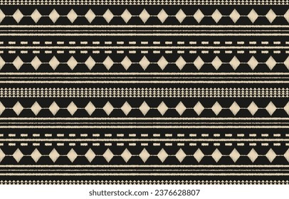 Ethnic abstract ikat art. Aztec ornament print. geometric ethnic pattern seamless  color oriental.  Design for background ,curtain, carpet, wallpaper, clothing, wrapping, Batik, vector illustration.