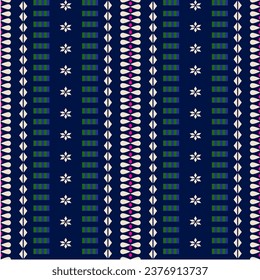 Ethnic abstract ikat art. Aztec ornament print. Geometric ethnic pattern seamless color oriental. Design for background, curtain, carpet, wallpaper, clothing, wrapping , vector, illustration.