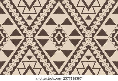 Ethnic abstract ikat art. Aztec ornament print. geometric ethnic pattern seamless  color oriental.  Design for background ,curtain, carpet, wallpaper, clothing, wrapping, Batik, vector illustration.