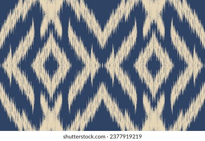Ethnic abstract ikat art. Aztec ornament print. geometric ethnic pattern seamless  color oriental.  Design for background ,curtain, carpet, wallpaper, clothing, wrapping, Batik, vector illustration.