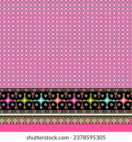 Ethnic abstract ikat art. Aztec ornament print. Geometric ethnic pattern seamless color oriental. Design for background, curtain, carpet, wallpaper, clothing, wrapping , vector, illustration.