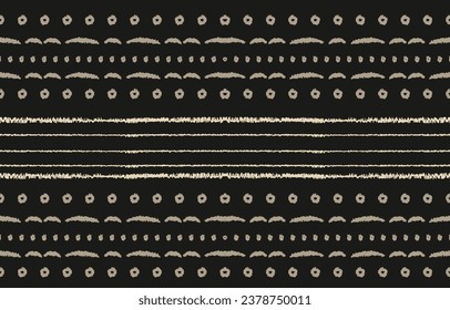 Ethnic abstract ikat art. Aztec ornament print. geometric ethnic pattern seamless  color oriental.  Design for background ,curtain, carpet, wallpaper, clothing, wrapping, Batik, vector illustration.