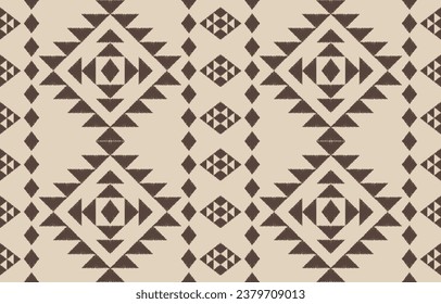 Ethnic abstract ikat art. Aztec ornament print. geometric ethnic pattern seamless  color oriental.  Design for background ,curtain, carpet, wallpaper, clothing, wrapping, Batik, vector illustration.
