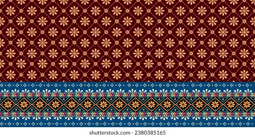 Ethnic abstract ikat art. Aztec ornament print. Geometric ethnic pattern seamless color oriental. Design for background, curtain, carpet, wallpaper, clothing, wrapping , vector, illustration.