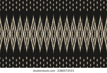 Ethnic abstract ikat art. Aztec ornament print. geometric ethnic pattern seamless  color oriental.  Design for background ,curtain, carpet, wallpaper, clothing, wrapping, Batik, vector illustration.