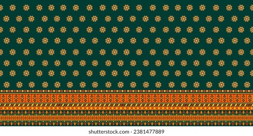 Ethnic abstract ikat art. Aztec ornament print. Geometric ethnic pattern seamless color oriental. Design for background, curtain, carpet, wallpaper, clothing, wrapping , vector, illustration.