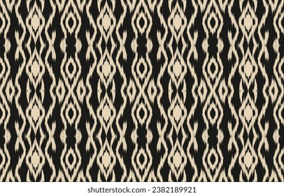 Ethnic abstract ikat art. Aztec ornament print. geometric ethnic pattern seamless  color oriental.  Design for background ,curtain, carpet, wallpaper, clothing, wrapping, Batik, vector illustration.
