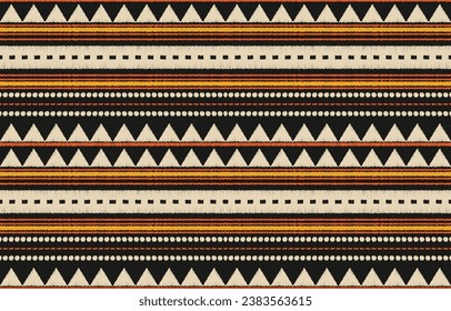 Ethnic abstract ikat art. Aztec ornament print. geometric ethnic pattern seamless  color oriental.  Design for background ,curtain, carpet, wallpaper, clothing, wrapping, Batik, vector illustration.