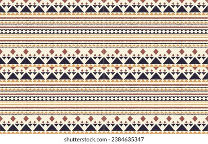 Ethnic abstract ikat art. Aztec ornament print. geometric ethnic pattern seamless  color oriental.  Design for background ,curtain, carpet, wallpaper, clothing, wrapping, Batik, vector illustration.