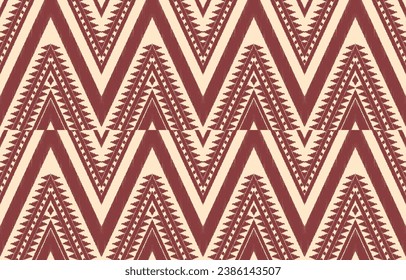 Ethnic abstract ikat art. Aztec ornament print. geometric ethnic pattern seamless  color oriental.  Design for background ,curtain, carpet, wallpaper, clothing, wrapping, Batik, vector illustration.