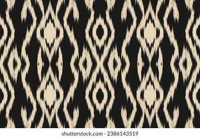 Ethnic abstract ikat art. Aztec ornament print. geometric ethnic pattern seamless  color oriental.  Design for background ,curtain, carpet, wallpaper, clothing, wrapping, Batik, vector illustration.