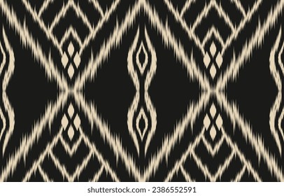 Ethnic abstract ikat art. Aztec ornament print. geometric ethnic pattern seamless  color oriental.  Design for background ,curtain, carpet, wallpaper, clothing, wrapping, Batik, vector illustration.